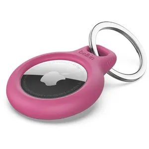 Comparateur de prix : Porte-clés pour Apple AirTag, rose F8W973btPNK (F8W973BTPNK) - Belkin