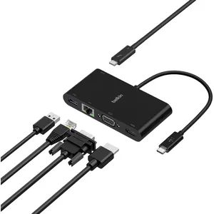 Comparateur de prix : Belkin Station d'acueil USB-C avec 1x HDMI 4K, 1x VGA, RJ45 et 100 W