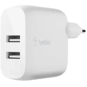 Comparateur de prix : Belkin chargeur secteur double USB-A 12W x2, blanc