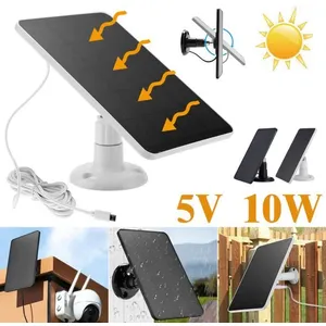 MIOLOE Panneau Solaire pour Caméra Surveillance WiFi sur Batterie-NOIR...Vendu parcdiscount