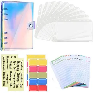 Classeur Budget A6 Enveloppe PVC Budget Planner Planificateur Autocoll... pas cher