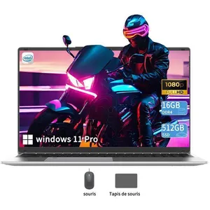 SORRUDER PC portable-17.3",Intel Celeron N5095(4C/4T,Jusqu'à 2,9 GHz),... pas cher