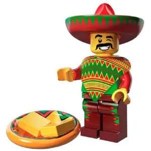 Lego 71004 Minifigurine Série The Lego Movie 1 - N°12 - M. Mardi Mexic... pas cher