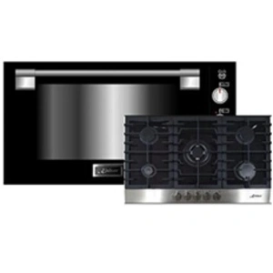 Comparateur de prix : EG 9371 Four à gaz encastrable 90cm + KCG 9386 Plaque de cuisson à g