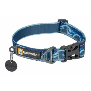 Ruffwear - Crag Collar - Collier pour chien taille 28-36 cm, bleu pas cher
