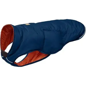 Comparateur de prix : Manteau doudounne QUINZEE Bleue - Veste chaude Ruffwear pour chien