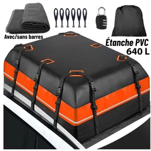 ZSYDFSL Coffre de Toit - Sac de Toit Voiture Étanche 610 L 900D PVC 1...Vendu parcdiscount