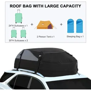 Sac De Toit Voiture - TOOLUCK - 425L - Coffre Toit Pliable - 900D Tiss...Vendu parcdiscount
