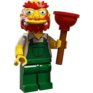 Figurine de collection LEGO The Simpsons série 2 71009 - Groundskeeper... pas cher