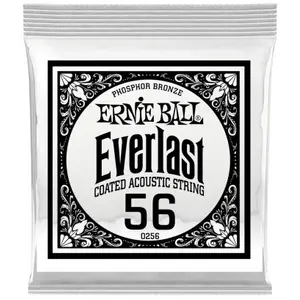 Ernie Ball Everlast Coated Phophore Bronze 56 Cordes folk à l'unité pas cher