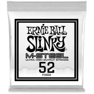 Ernie Ball 10552 - Corde électrique au détail Slinky M-Steel - Filé rond 052
