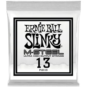 Comparateur de prix : Ernie Ball 10113 - Corde électrique au détail Slinky M-Steel - tirant 013