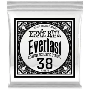Comparateur de prix : 10338 - Corde acoustique au détail Everlast Bronze - Filé rond 038
