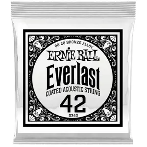 Ernie Ball Everlast Coated 80/20 Bronze 42 Cordes folk à l'unité