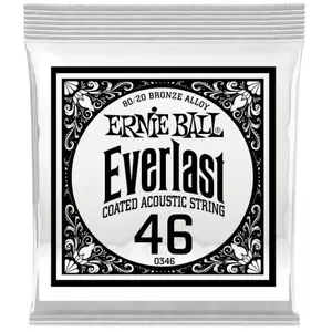 Ernie Ball Everlast Coated 80/20 Bronze 46 Cordes folk à l'unité