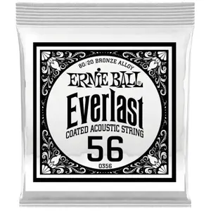 Ernie Ball Everlast Coated 80/20 Bronze 56 Cordes folk à l'unité
