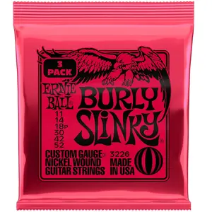 Ernie Ball 3226 - Cordes burly slinky 11-52 - pack de 3