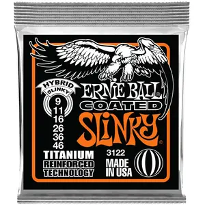 Comparateur de prix : Ernie Ball Ernie Ball 3122 Coated Hybrid Slinky Slinky Hybrid Jeu De Cordes Guitare Él.