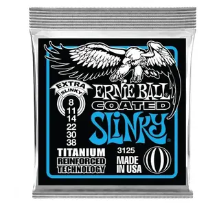 Comparateur de prix : Ernie Ball 3125 Coated Slinky Extra Slinky 8-38 Jeux de cordes électriques 008