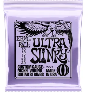 Comparateur de prix : Ernie Ball Ultra Slinky Cordes filées en nickel, pour guitare électrique, calibre 10-48