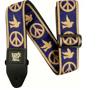 Ernie Ball Sangle Jacquard Peace Love Dove Bleu Marine Et BeigeVendu paramazon