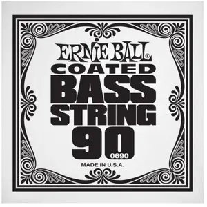 Ernie Ball 0690 - Corde basse au détail Slinky Coated - Filé nickel 090