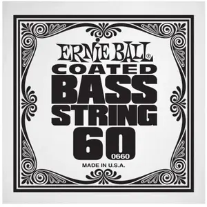 Ernie Ball 0660 - Corde basse au détail Slinky Coated - Filé nickel 060