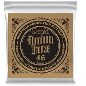 Comparateur de prix : Ernie Ball 10746 - Corde acoustique au détail Aluminium Bronze - Filé rond 046