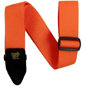 Ernie Ball Sangle de guitare en polypropylène, Orange