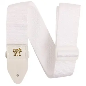 Comparateur de prix : Ernie Ball Sangle de guitare en polypropylène, Blanc/Blanc