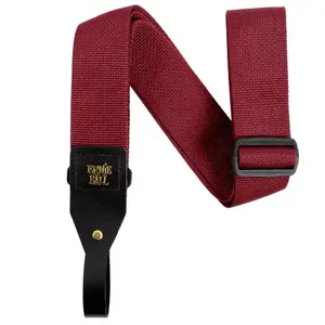 Non communiqué Sangle Polypro Bordeaux pour Guitare Acoustique Sangles et courroies pas cher