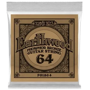 Comparateur de prix : Ernie Ball 1864 - Corde acoustique au détail Earthwood Phosphor Bronze - tirant 064