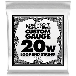 Comparateur de prix : Ernie Ball 1320 - Corde folk à boucle au détail Stainless Steel - tirant 020