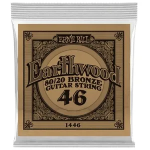 Comparateur de prix : Ernie Ball 1446 - Corde acoustique au détail Earthwood 80/20 Bronze - Filé bronze 046
