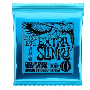 Comparateur de prix : Ernie Ball Extra Slinky Cordes filées en nickel, pour guitare électrique, calibre 8-38
