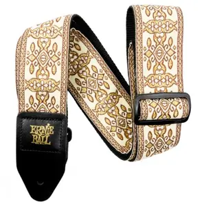 Ernie Ball Sangle Guitare/Basse Jacquard Classique Tapisserie Dorée pas cher