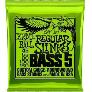 Comparateur de prix : Ernie Ball 2836 Regular Slinky Nickel Wound 5-String Electric Bass 45-