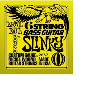 Comparateur de prix : Ernie Ball 2837 Slinky Nickel Wound 29 5/8 Scale 6-String Electric Bas