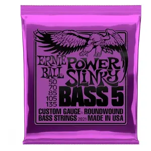 Comparateur de prix : Ernie Ball 2821 Power Slinky Nickel Wound 5-String Electric Bass 50-13
