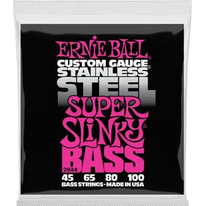 Comparateur de prix : Ernie Ball 2844 Super Slinky Stainless Steel Electric Bass 45-100