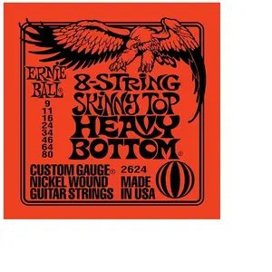 Comparateur de prix : Ernie Ball Electric 2624 Skinny Top Heavy Bottom Slinky 8-String 9/80