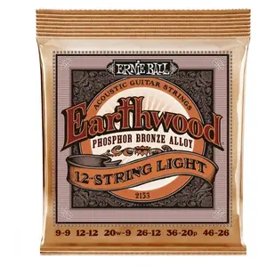 Ernie Ball Ernie Ball 2153 Earthwood Acoustic Phosphor Bronze 12-String