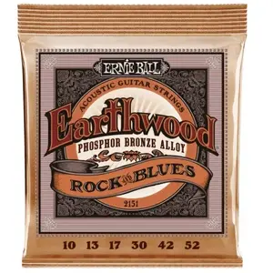 Ernie Ball 2151 Earthwood Phosphor Bronze Rock&blues 10-52