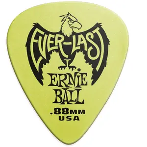 Comparateur de prix : Ernie Ball 9191 - Sachet de 12 médiators Everlast vert - 0.88mm