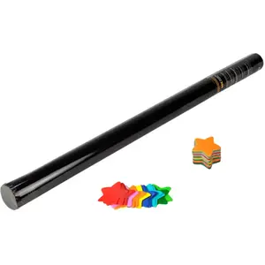 Canon à confettis Étoiles Manuel 80cm - Multicouleur pas cher