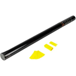 Canon à confettis Manuel 80cm - Jaune pas cher