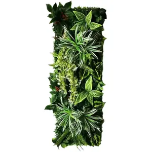 Comparateur de prix : Panneau mural décoratif en plantes artificielles 40x121 cm