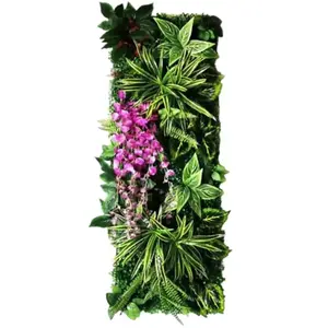 Comparateur de prix : Panneau mural décoratif en plantes artificielles 40x121 cm