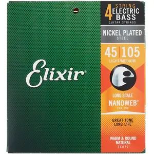 Comparateur de prix : Elixir Elixir Nanoweb 14077 - Jeu De Cordes Guitare Basse M 45-105