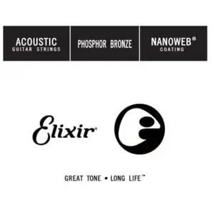 Corde au détail guitare acoustique Elixir phospore bronze 039 - 14139